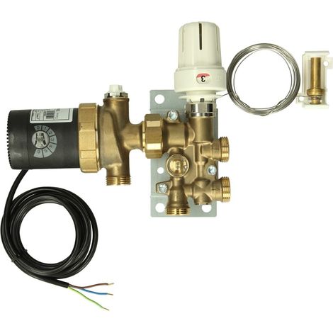 Set mélangeur avec sonde à distance pour raccordement de plancher chauffant