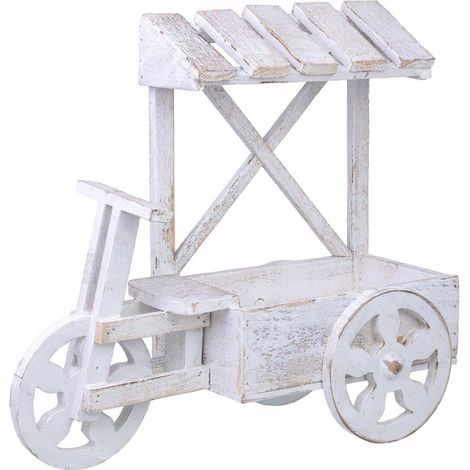 Soporte macetero de madera 43x17x39h cm (1/5)