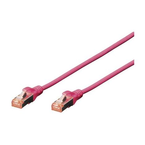 Digitus DK-1644-020/MG RJ45 Câble réseau, câble patch CAT 6 S/FTP 2.00 m magenta sans halogène, tors (1/3)