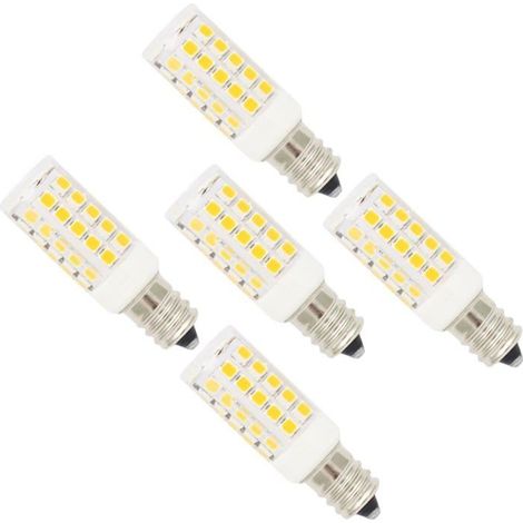 HOXILEELEO - 5X E12 Ampoule à Maïs LED 5W Lampe à Maïs 44 SMD 2835LEDs Blanc Chaud 3000K LED Lampe 500LM,Incandescence Non dimmable AC220-240V (1/3)