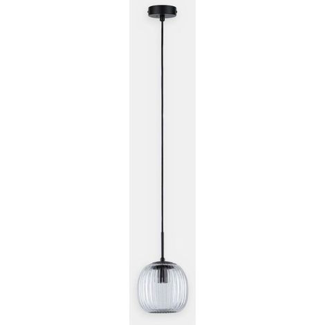 Ruya Suspension Luminaire Noir Mat 20W (1/3)