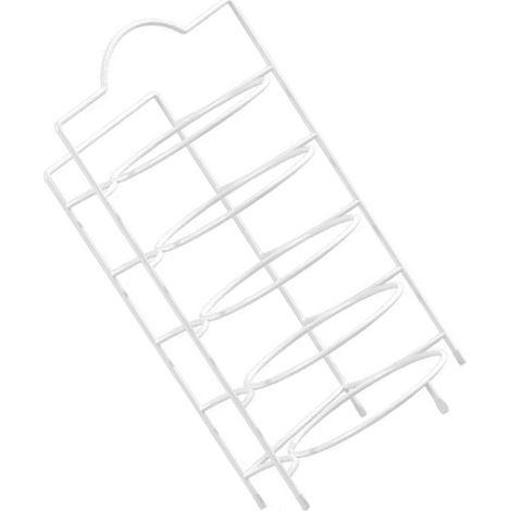 5-stöckiges Geschirrregal, Servierständer, Küchenablage für Hot Pot, Familienessen, Partys, 5 Etagen, Weiß + Haken (1/5)