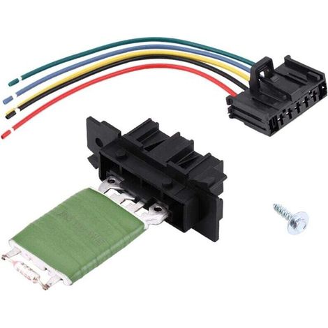 Heater Fan Motor Resistor with Wiring Connector for Fiat Grande Punto Qubo (1/4)