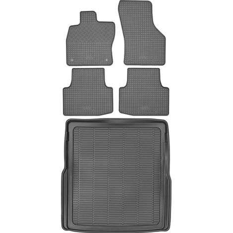 Volkswagen Passat B8 Kombi a partir de 2014 SET - Alfombrillas de goma para coche + alfombrilla para maletero (1/5)