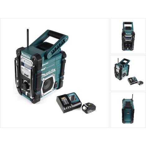 Makita DMR 112 RM1 Akku Baustellen Radio 7,2 - 18V Bluetooth DAB+ + 1x 4,0Ah Akku + Ladegerät (1/5)