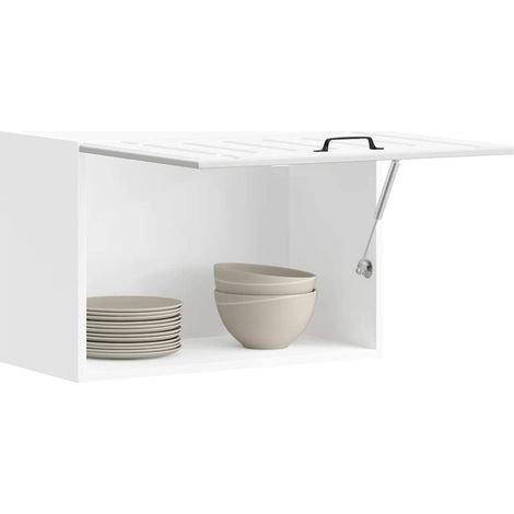 Kitchen Wall Cabinet Lucca White Engineered Wood vidaXL