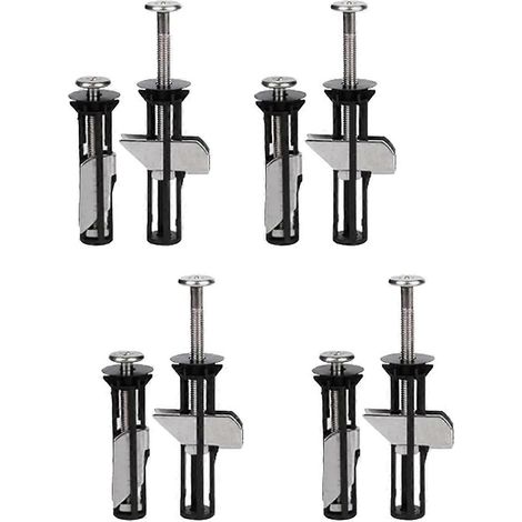 Kit de boulons de fixation pour abattant de WC, boulon de verrouillage pour abattant de WC, boulons universels pour charnières d'abattant de WC, fixations pour abattant de WC M5-50 (1/5)