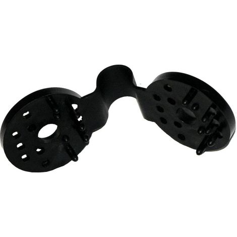 Clips ronds noirs - Sachet de 50 pièces Noir Sachet de 50 pièces (1/3)