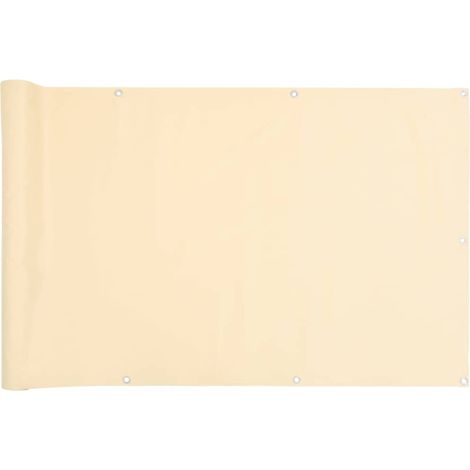 Écran d'intimité de balcon，Brise-vue，Paravents de balcon crème 300x120 cm PVC CFW310778 (1/5)
