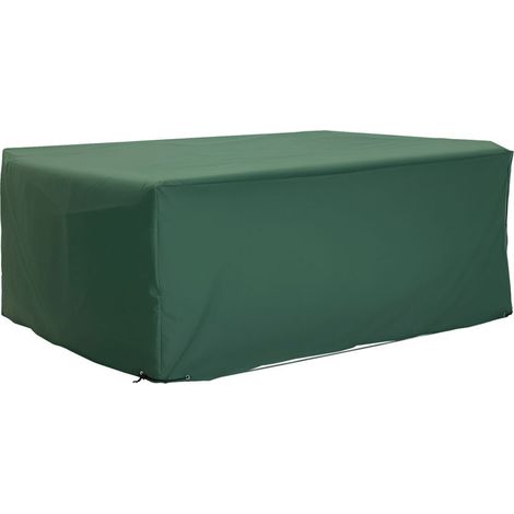 Housse de protection imperméable et anti-UV pour mobilier de jardin (table et canapé rectangulaires), en tissu Oxford 600D résistant, verte, 210 x 140 x 80 cm (1/5)