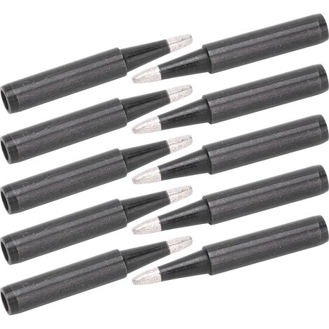 Lot de 10 pointes de fer à souder de rechange noires à chauffage interne 900M-T-2.4D (1/5)