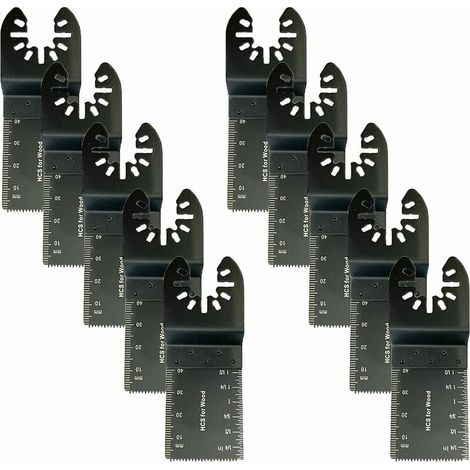 10-teiliges Zubehör für Multifunktions-Sägeblätter, 34-mm-Multifunktionswerkzeugblätter, universelle Multifunktions-Oszillierwerkzeuge, Universalsäge für Fein Multimaster, Dewalt und mehr – LIAIKI (1/5)