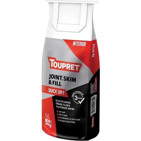 Toupret Quick Dry Joint Skim & Fill 5kg TOUFGBJSR05G (1/2)