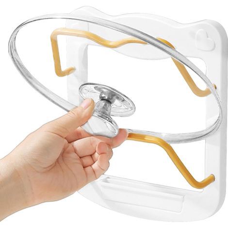 Support Mural pour Couvercle de Casserole Organiseur de Cuisine Sans Perçage, Pratique pour Rangement Couvercles de Casseroles (1/5)