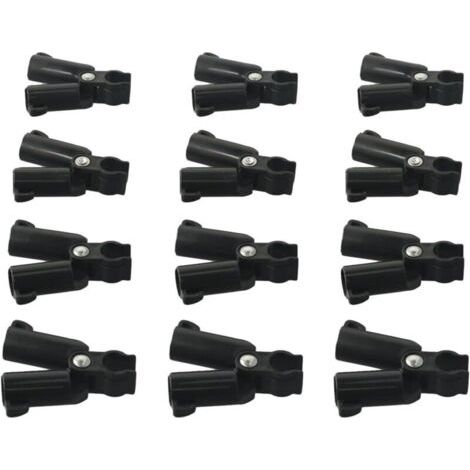Connecteurs de tuteur de plantes, clip fixe de joint de connexion de type A, clip de connecteur de treillis pour plantes grimpantes pour cages à tomates et plantes grimpantes (16 mm) (1/4)