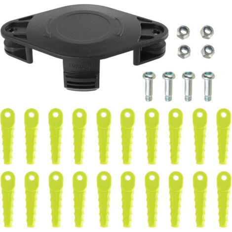 Tête de lame de tondeuse ACFHRL2, compatible avec les tondeuses électriques RYOBI ONE Head 18V et 24V RY40200/40021/24200, P2000 et AC052N1, avec 20 lames de rechange. (1/5)