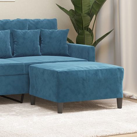 Fußhocker Blau 70x55x41 cm Samt vidaXL
