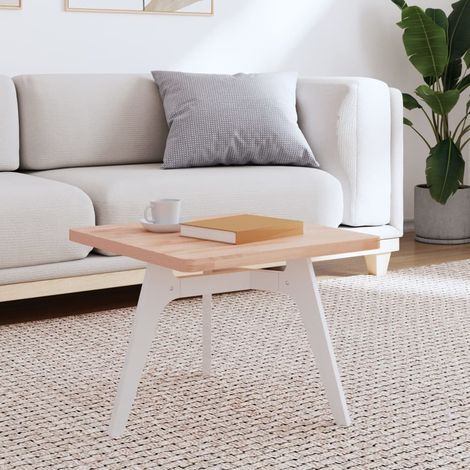 Dessus de table 50x50x2,5 cm carré bois massif de hêtre