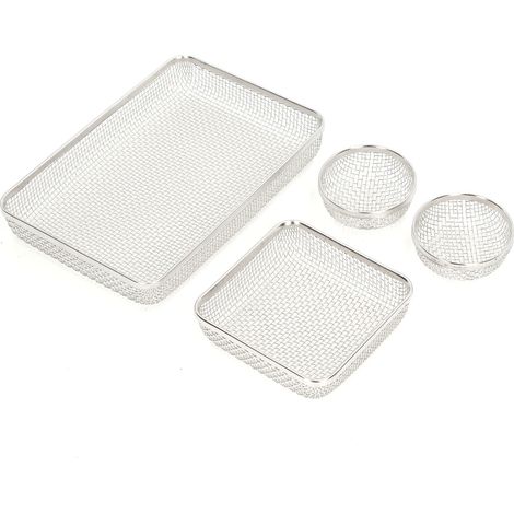 Lüftungsgitter aus Edelstahl mit Moskitonetz aus Stahl, Set mit 2 Maschenpaneelen für den Backofen, Schutz vor fliegenden Insekten, inklusive Federbefestigung. (1/5)