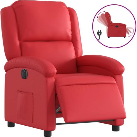 Maison Exclusive - Relaxsessel Elektrisch Rot Kunstleder