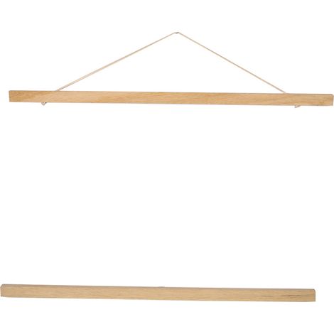 Cadre photo magnétique moderne pour sciure, accroche-affiche DIY blanc bois 50 cm