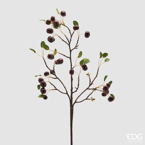 EDG Ciliegie Ramo Con Foglie H 95 Cm (1/2)