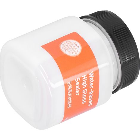 Vernis brillant à base d'eau pour peintures acryliques, agent lustrant pour peintures sur pierre, pots de fleurs et surfaces peintes, et pour la protection des surfaces peintes. (1/5)