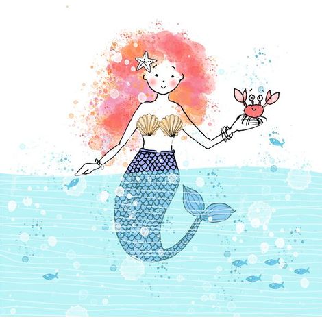 Braun & Company Servietten Mermaid 33 x 33 cm, 20er Pack Papierservietten
