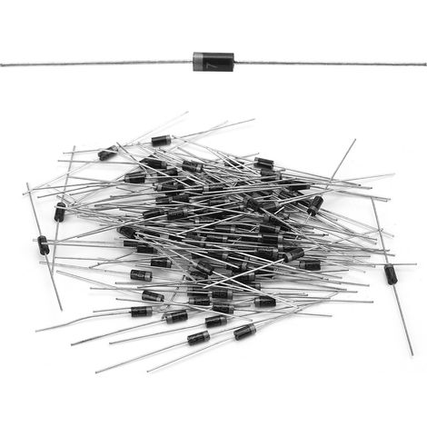100 Stück 1N4007 1A 1000V Gleichrichterdiode für Hochspannungselektronikschaltungen (1/5)
