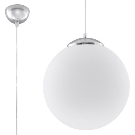 Lampada a sospensione UGO 1 E27 bianca Sollux SL.0265 (1/5)