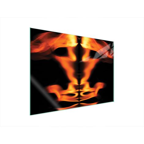 GLASSCHUTZPLATTE FÜR HERD 70x52 FIRE (1/5)