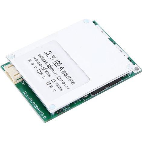 Carte de protection pour batterie lithium 3S 12V 100A (BMS) avec charge d'équilibrage (1/5)