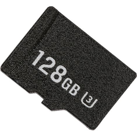Carte mémoire TF haute vitesse : lecture jusqu'à 80 Mo/s, écriture jusqu'à 30 Mo/s. Carte mémoire Mini U3 de 128 Go pour caméras d'action embarquées. (1/5)