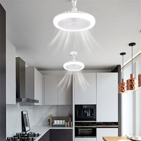 Deckenventilator mit 30-W-Leuchte, Fernbedienung, oszillierendem Kopf, E27-Fassung und 3 Geschwindigkeitsstufen. (1/5)