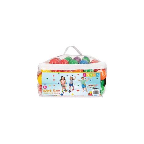 PALLINE COLORATE PZ.100  +2 ANNI  ø cm.6,5  peso kg.1,06 (49602)    INTEX