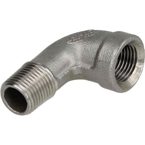 Coude inox à visser MF4