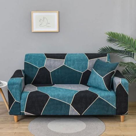 Housse De Canapé - 3 Places - Extensible 190 À 230 Cm - Avec Accoudoirs - Universelle (1/2)
