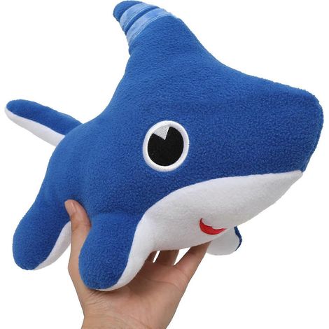 Peluche requin chien de 28 cm, jouet en peluche requin bleu, cadeau d'anniversaire pour bébé garçon ou fille (1/4)