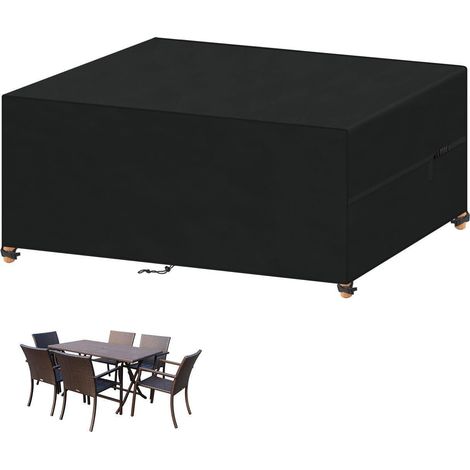 Housse de protection imperméable pour mobilier de jardin 140x90x75cm tissu Oxford 420D (1/5)