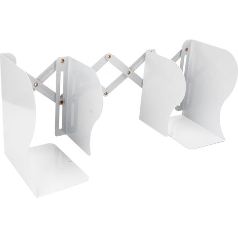 Supports de livres en métal robustes, design extensible, style épuré, polyvalents pour livres, CD et magazines. (1/5)