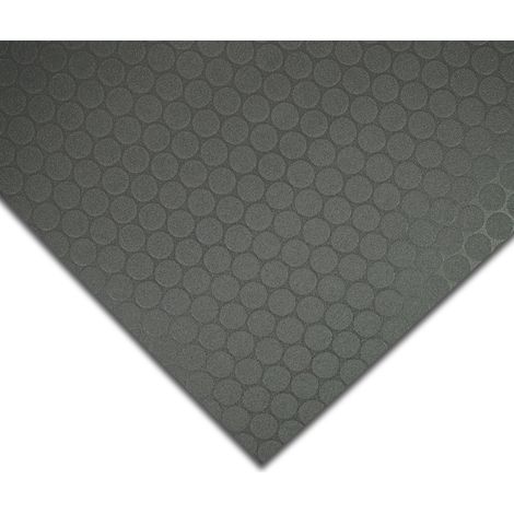 Revêtement de sol sur mesure Fairplay Cercles Noir Largeur : 100 x 300 cm