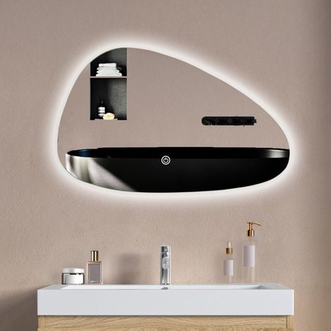 LOMAZOO Miroir de salle de bain avec éclairage - chauffant -