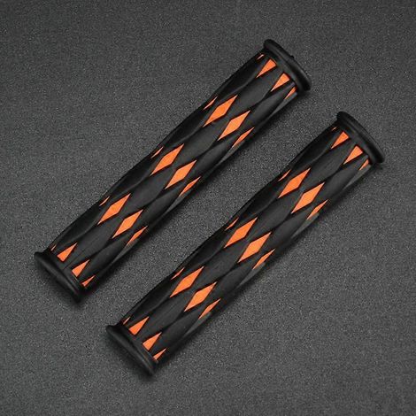 Gants de guidon de moto, manchons en caoutchouc universels pour klaxon de scooter électrique, antidérapants, confortables et résistants (voir orange et noir) (1/5)