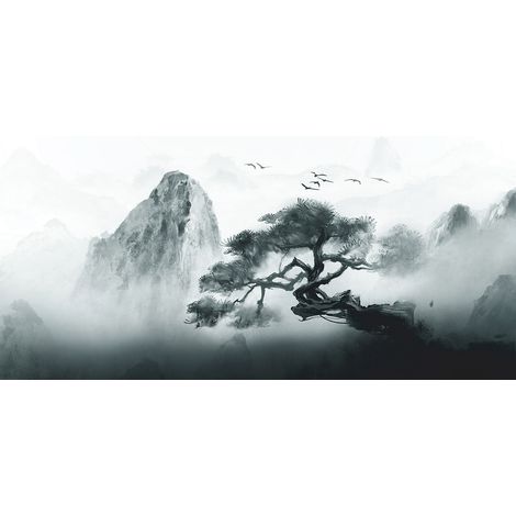 Papier peint panoramique - Paysage Montagne - 130 cm x 72 cm (1/2)