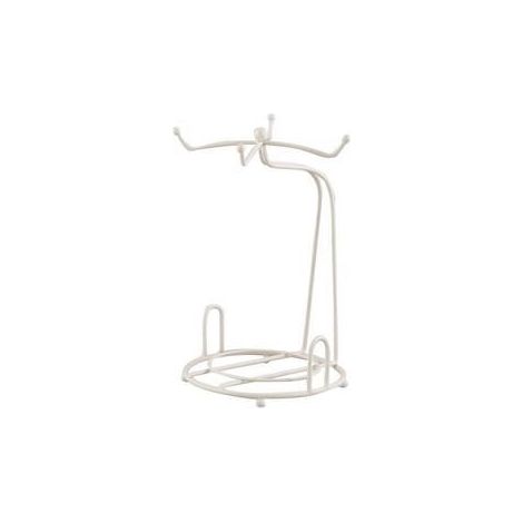Espositore 4 tazzine ferro bianco (kit da 5)