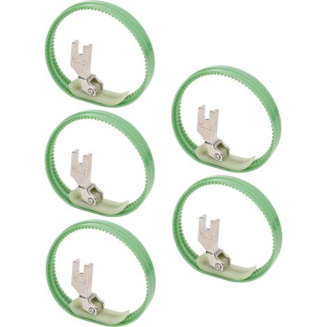 5 pièces à vendre : pied presseur à rouleau MT-18, rouleau double face, pied presseur plat, pied presseur double cercle. (1/5)