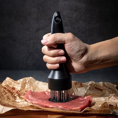 Inteneritore per carne, spiedini per carne, inteneritore per carne in acciaio inox, pratico inteneritore per carne dotato di 20 punte ultra affilate a forma di ago (1/5)