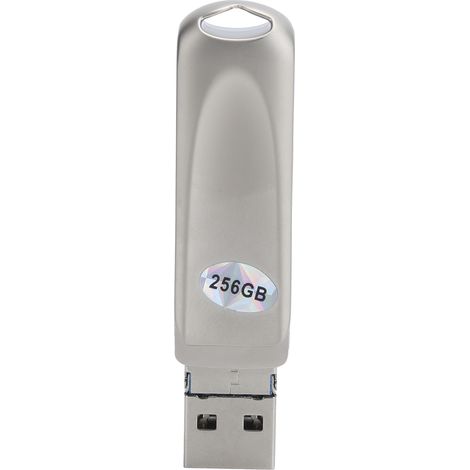 Clé USB 3-en-1 256 Go, OTG pour smartphone Android/iOS/Windows, disque de stockage pour transfert de fichiers et sauvegarde (1/5)