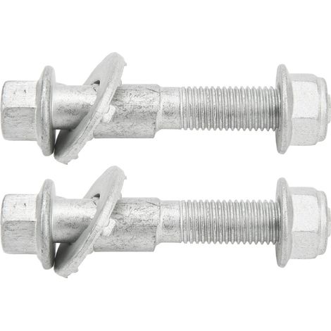Kit 2 boulons de carrossage réglables 14mm en métal pour alignement Civic DX EX EX-L HF LX Touring SE, axe excentrique avant ajustable. (1/5)