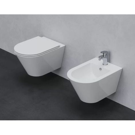 Sanitari Forma sospesi vortice con copriwater slim soft-close